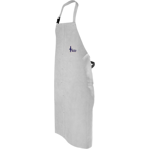 Tablier de soudage en cuir, Salopette, 52" lo, Gris perle Pryde Industrial Inc.