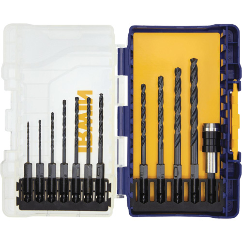 Jobber Length Drill Bit Set, 12 Pieces, High Speed Steel Pryde Industrial Inc.