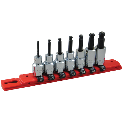 Jeu de douilles SAE &agrave; embout sph&eacute;rique, 7 mrcx Pryde Industrial Inc.