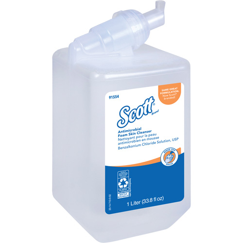 Nettoyant antimicrobien pour la peau Control de Scott, Mousse, 1 L, Sans parfum Pryde Industrial Inc.