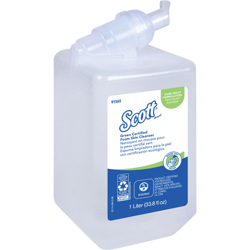 Scott&reg; Essential Green Certified Skin Cleanser, Liquid, 1 L, Plastic Cartridge, Unscented Pryde Industrial Inc.