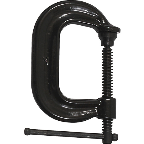 Regular-Duty Deep Throat C-Clamp, 2" (51 mm) Capacity, 2-1/8" (54 mm) Throat Depth Pryde Industrial Inc.