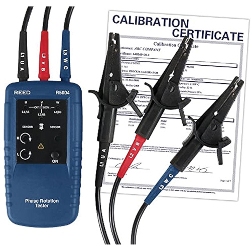 Phase and Motor Rotation Tester with Calibration Certificate Pryde Industrial Inc.