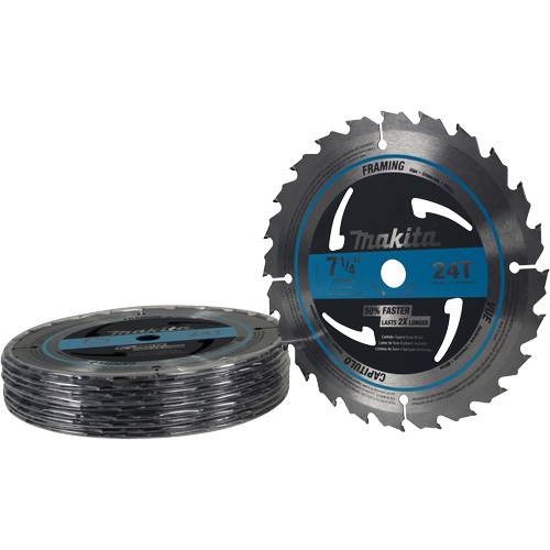 Lame de scie circulaire pour charpente &agrave; pointes au carbure, 7-1/4", 24 dents, Pour Bois Pryde Industrial Inc.