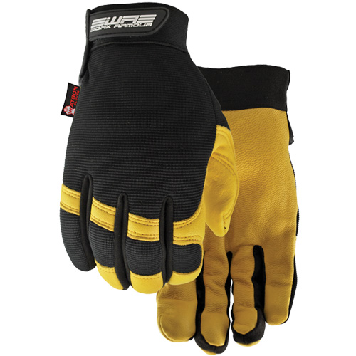 Flextime Water Resistant Gloves, Grain Goatskin Palm, Size Large Pryde Industrial Inc.