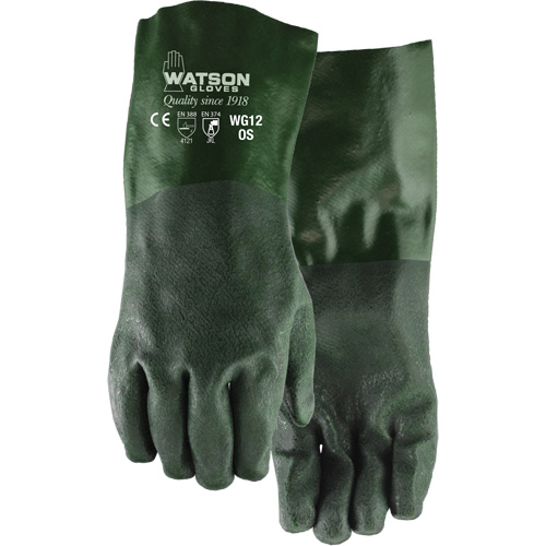 Dura Dip Gloves, 12" L, PVC, Jersey Inner Lining Pryde Industrial Inc.