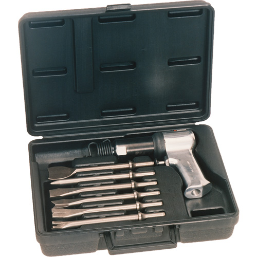 Ensemble de marteau pneumatique de s&eacute;rie lourde, 3 pi³/min, 1/4" NPT, 3000 coups/min, 3/4" x 2-9/32" (19,05 mm x 57,94 mm) Pryde Industrial Inc.