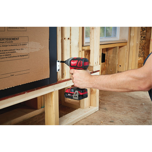 M18 Cordless Hex Impact Driver Kit, 1/4", 1500 in-lbs Max. Torque, 18 V, Lithium-Ion Pryde Industrial Inc.