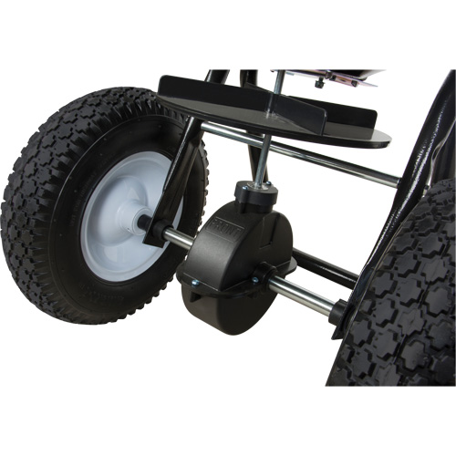 Broadcast Spreader, 11000 sq. ft., 50 lbs. capacity Pryde Industrial Inc.