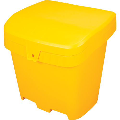 Salt & Sand Storage Bins, With Hasp, 21" x 27" x 26", 4.24 cu. ft., Yellow Pryde Industrial Inc.