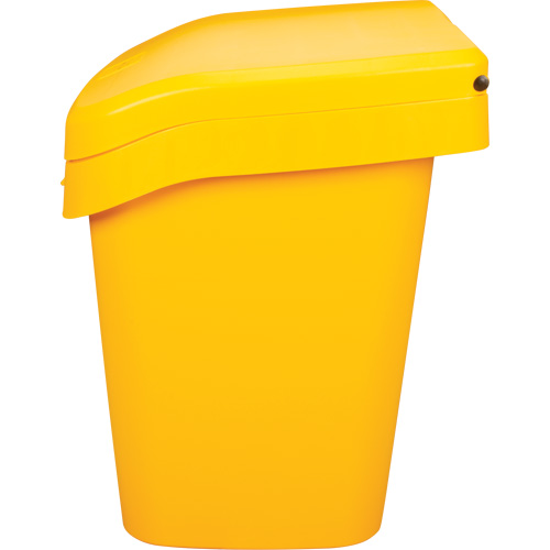 Salt & Sand Storage Bins, With Hasp, 21" x 27" x 26", 4.24 cu. ft., Yellow Pryde Industrial Inc.
