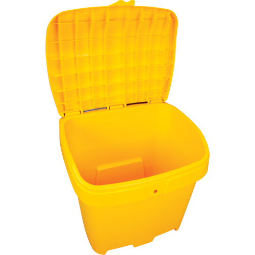 Salt & Sand Storage Bins, With Hasp, 21" x 27" x 26", 4.24 cu. ft., Yellow Pryde Industrial Inc.