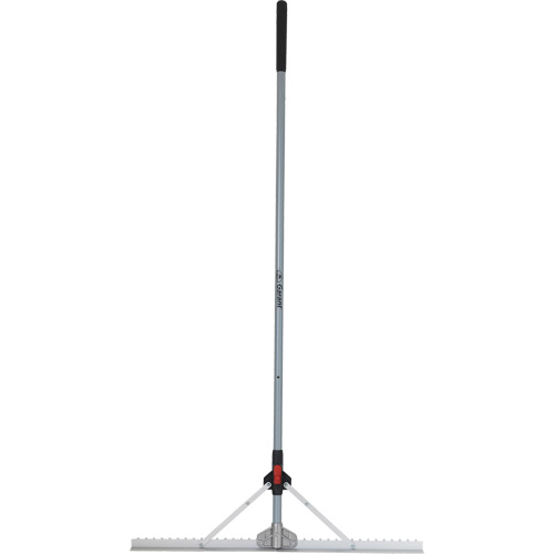 R&acirc;teau &agrave; niveler pour am&eacute;nagement paysager avec t&ecirc;te pliante, Manche Fibre de verre, 36" la, Lame Aluminium Pryde Industrial Inc.