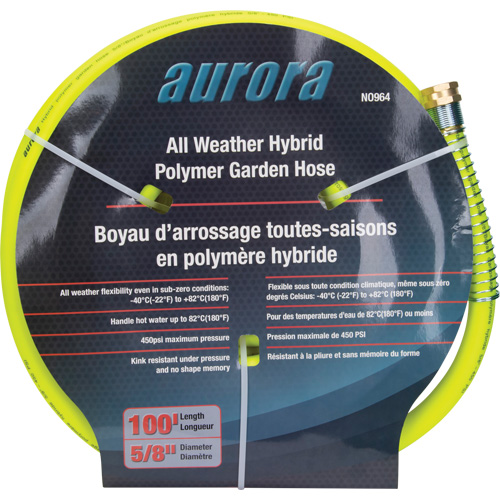 Hybrid Garden Hose, Copolymer, 5/8" dia. x 100' Pryde Industrial Inc.