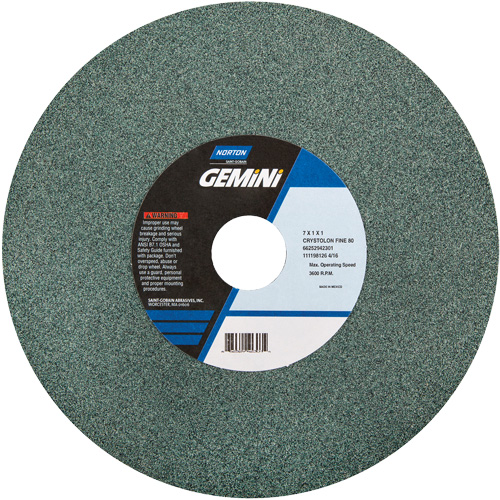 Bench Grinding Wheels - Gemini, 6" x 1", 1" Arbor Pryde Industrial Inc.