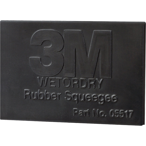 Raclette en caoutchouc Wetordry, 3", Caoutchouc Pryde Industrial Inc.