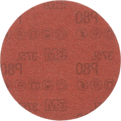 3M 375L Sanding Disc - 5", 5" Dia., P80 Grit, Aluminum Oxide Pryde Industrial Inc.