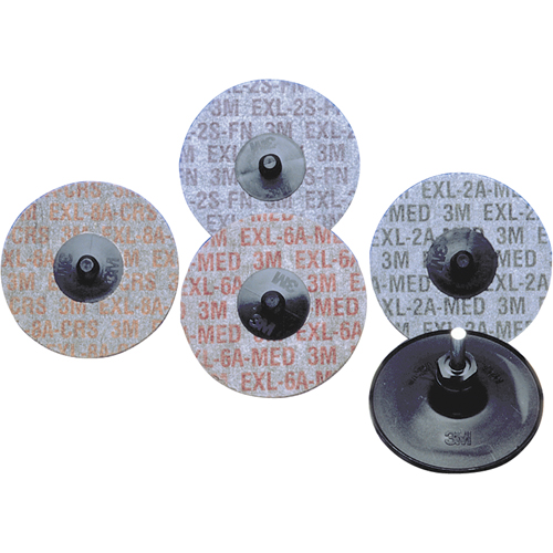Buff & Blend&reg; Products - Scotch-Brite Exl Roloc Unitized Wheels, 3" x 6A Grit, Aluminum Oxide Pryde Industrial Inc.