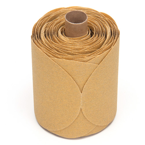 Stikit Gold Paper 216U Disc Roll, Aluminum Oxide, 5" W x 52' L, P80 Grit Pryde Industrial Inc.