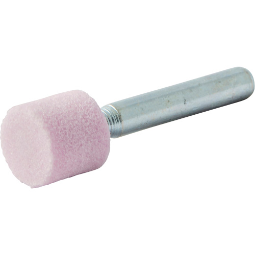 Vitrified Bond Mounted Point, W185, Aluminum Oxide, 1/2" Dia., 1/2" L, 80 Grit Pryde Industrial Inc.