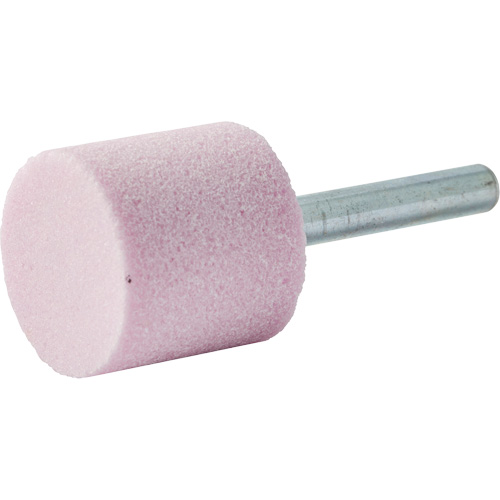 Vitrified Bond Mounted Point, W220, Aluminum Oxide, 1" Dia., 1" L, 80 Grit Pryde Industrial Inc.