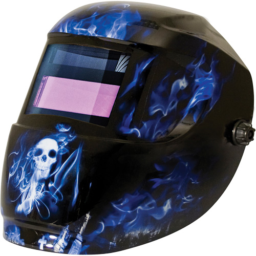 Masque de soudage Carrera ArcOne, 2" lo x 3" la Champ de vision, Teinte 9 - 13, Bleu Pryde Industrial Inc.