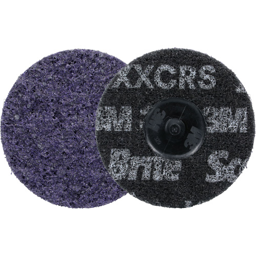 Meule robuste pour le conditionnement de pr&eacute;cision des surfaces Scotch-Brite Roloc, HD-DR, 3" dia., Grain 60+, C&eacute;ramique Pryde Industrial Inc.