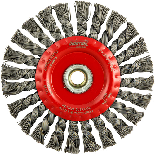 Roue compl&egrave;te de c&acirc;ble de torsion, Dia. 6", Fils 0,023", Arbre 5/8"-11, Acier Pryde Industrial Inc.