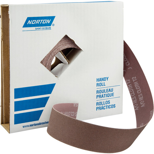 Metalite&reg; K225 Shop Rolls, Aluminum Oxide, 1-1/2" W x 150' L, 40 Grit Pryde Industrial Inc.