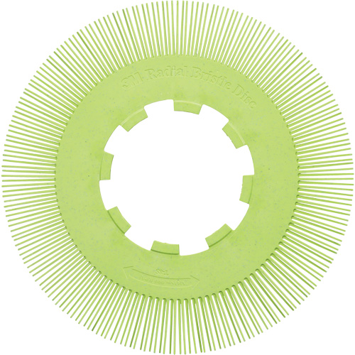 Brosse radiale en soies de pr&eacute;cision type S PN-RB sans adaptateur Scotch-Brite, C&eacute;ramique, Grain 50+, 8" dia. Pryde Industrial Inc.