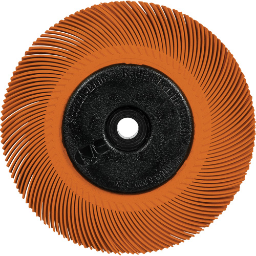 Scotch-Brite Type C Precision Radial Bristle Brush PN-RB with Flange, Ceramic, 80+ Grit, 7-5/8" Dia. Pryde Industrial Inc.