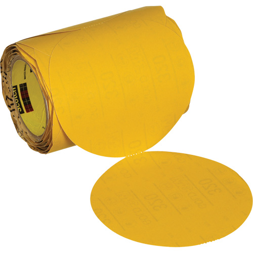 Stikit Gold Abrasive Disc Roll 09317, 6" Dia., 320 Grit, Aluminum Oxide Pryde Industrial Inc.