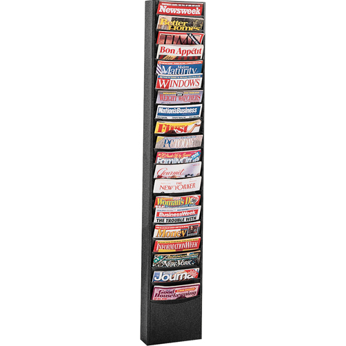 Pr&eacute;sentoirs, Stationnaire, 20 fentes, Acier, 13-1/8" la x 4-1/8" p x 58 1/2" h Pryde Industrial Inc.