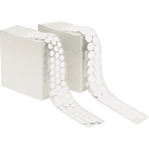 Attache en rondelle, Boucle, 1/2" dia., Adh&eacute;sif, Blanc Pryde Industrial Inc.