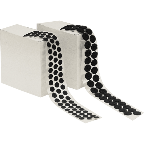 Attache en rondelle, Crochet, 1/2" dia., Adh&eacute;sif, Noir Pryde Industrial Inc.