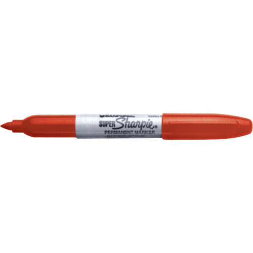 Marqueurs permanents - Super, Rouge, Pointe Fin Pryde Industrial Inc.