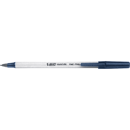 Stylo &agrave; bille Bic Round Stic, Bleu, 0,8 mm Pryde Industrial Inc.