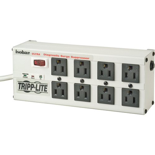 Isobar&reg; Premium Surge Suppressors, 8 Outlets, 3840 J, 1440 W, 12' Cord Pryde Industrial Inc.