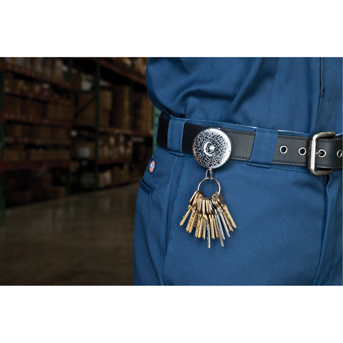 D&eacute;rouleurs autor&eacute;tractables originaux #485-HDK, Chrome, C&acirc;ble 48", Fixation Agrafe de ceinture Pryde Industrial Inc.