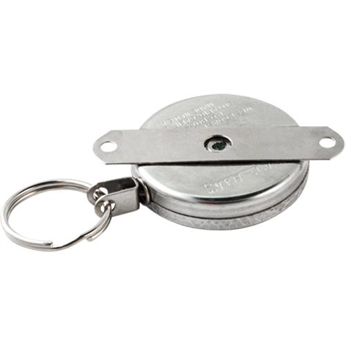 Porte-cl&eacute;s autor&eacute;tractables #487-HD, Chrome, C&acirc;ble 48", Fixation Support pour montage Pryde Industrial Inc.