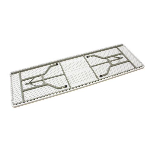 Folding Table, Rectangular, 96" L x 30" W, Polyethylene, White Pryde Industrial Inc.