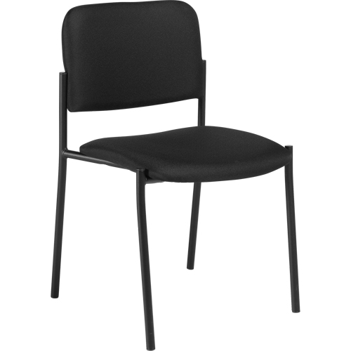 Chaises sans accoudoirs empilables, Tissu, Hauteur 32", Capacit&eacute; 300 lb, Noir Pryde Industrial Inc.