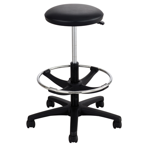 Extended-Height Stool, Drafting, Adjustable Height, 250 lbs. Capacity Pryde Industrial Inc.