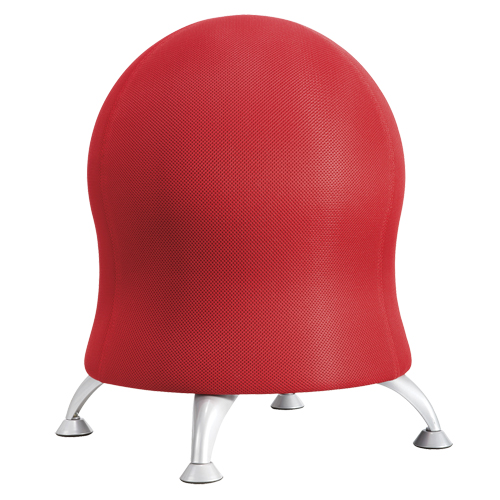 Chaise sph&eacute;rique Zenergy, Tissu, Rouge, Capacit&eacute; 250 lb Pryde Industrial Inc.