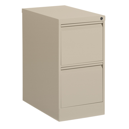 Classeur vertical, Acier, 2 tiroirs, 15-1/7" la x 25" p x 29" h, Beige Pryde Industrial Inc.