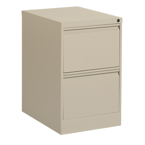 Classeur vertical, Acier, 2 tiroirs, 18-1/7" la x 25" p x 29" h, Beige Pryde Industrial Inc.