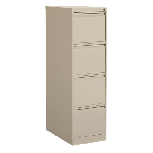 Classeur vertical, Acier, 4 tiroirs, 15-1/7" la x 25" p x 52" h, Beige Pryde Industrial Inc.