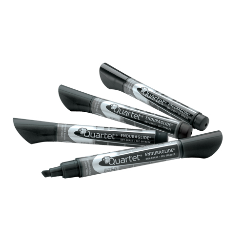 EnduraGlide&reg; Dry-Erase Markers, Black, Chisel Tip Pryde Industrial Inc.