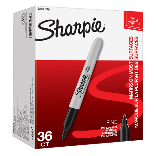 Permanent Marker, Black, Fine Tip Pryde Industrial Inc.
