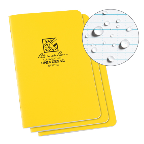 Carnet tout temps, Couverture souple, Jaune, 48 Pages, 4-5/8" , 7"  Pryde Industrial Inc.